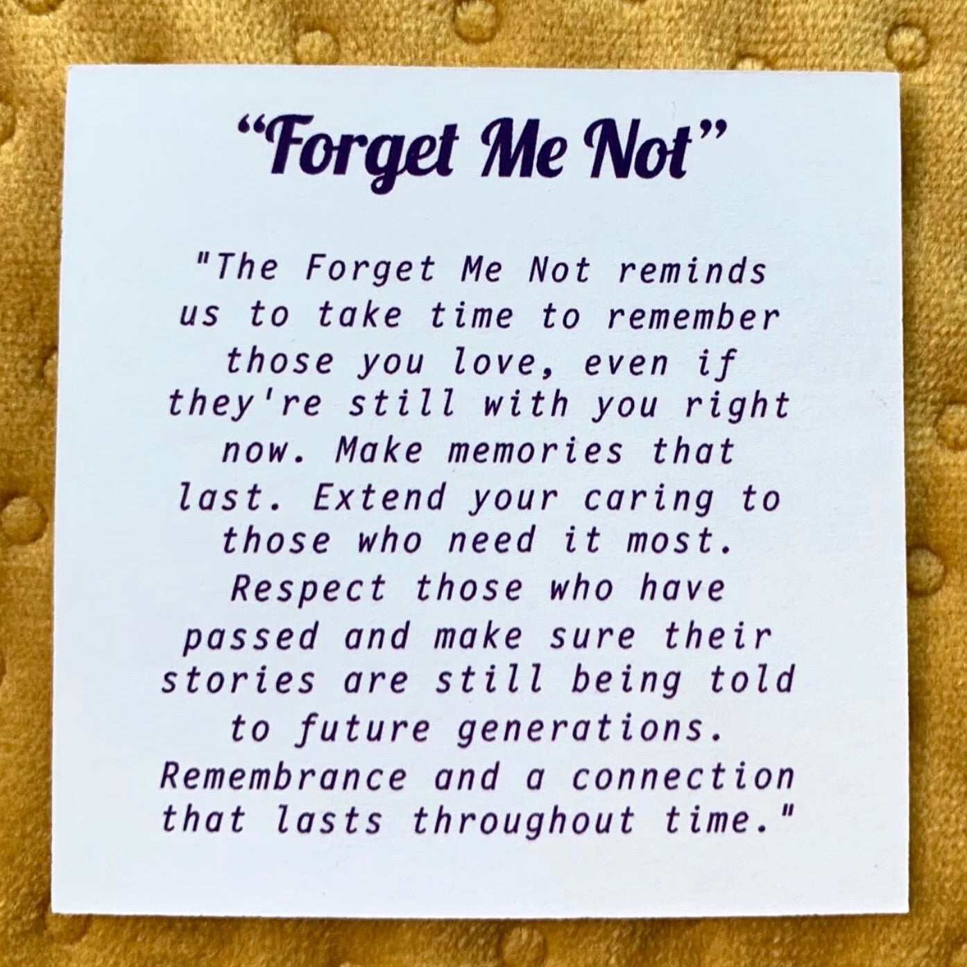 Forget Me Not Pin