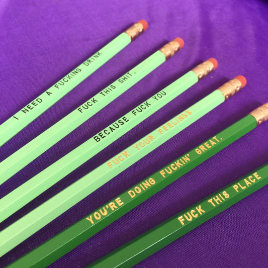 Sweary Pencils - Green