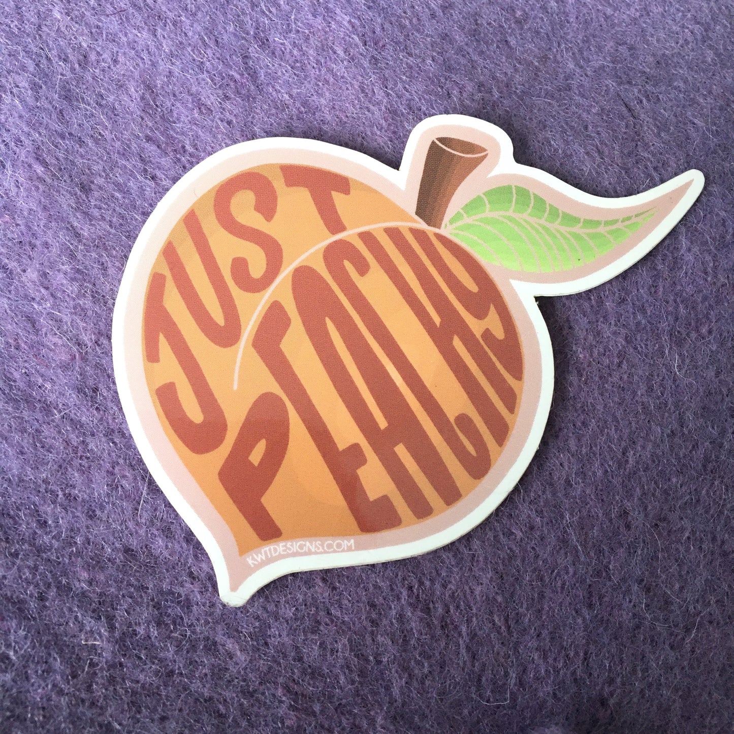 Just Peachy Sticker