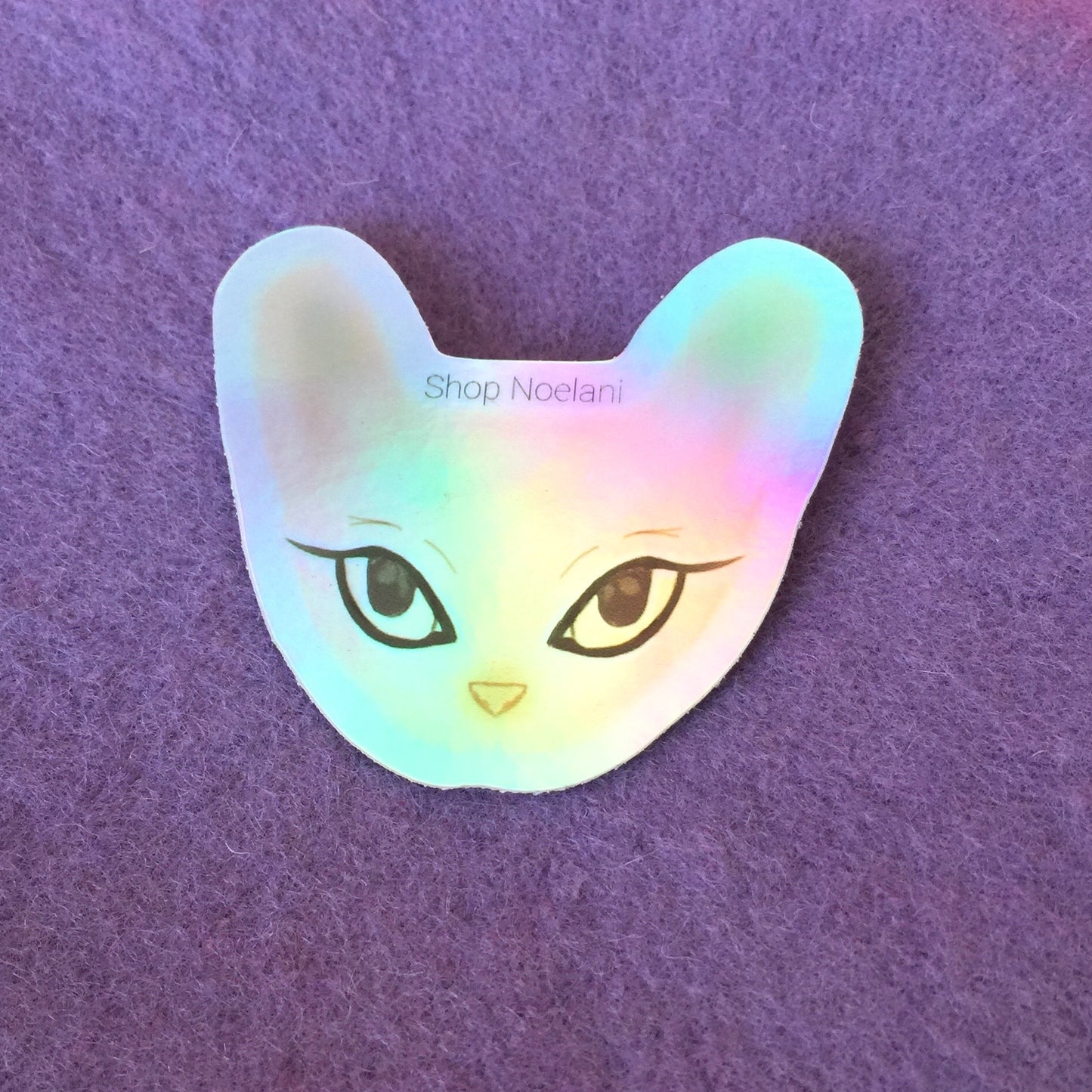 Holographic Kitty Sticker