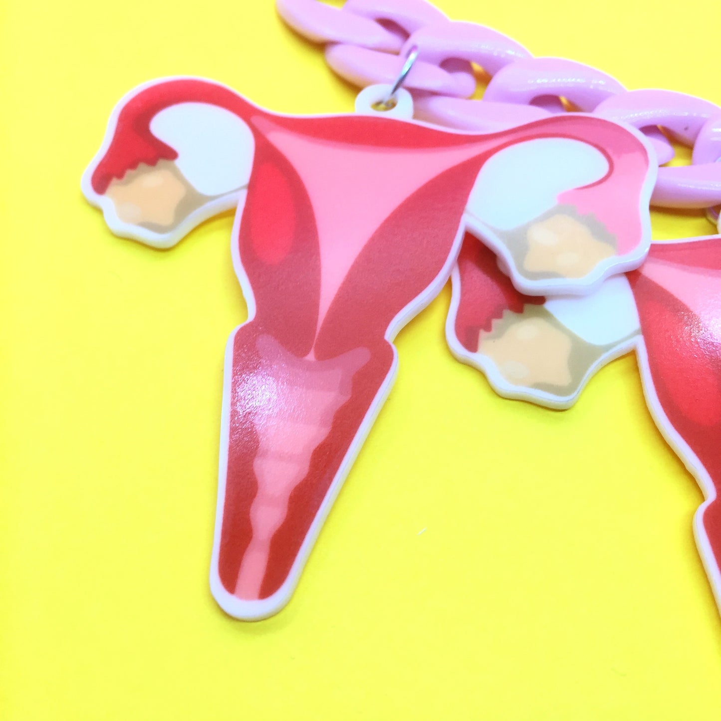Uterus Necklace and Earrings