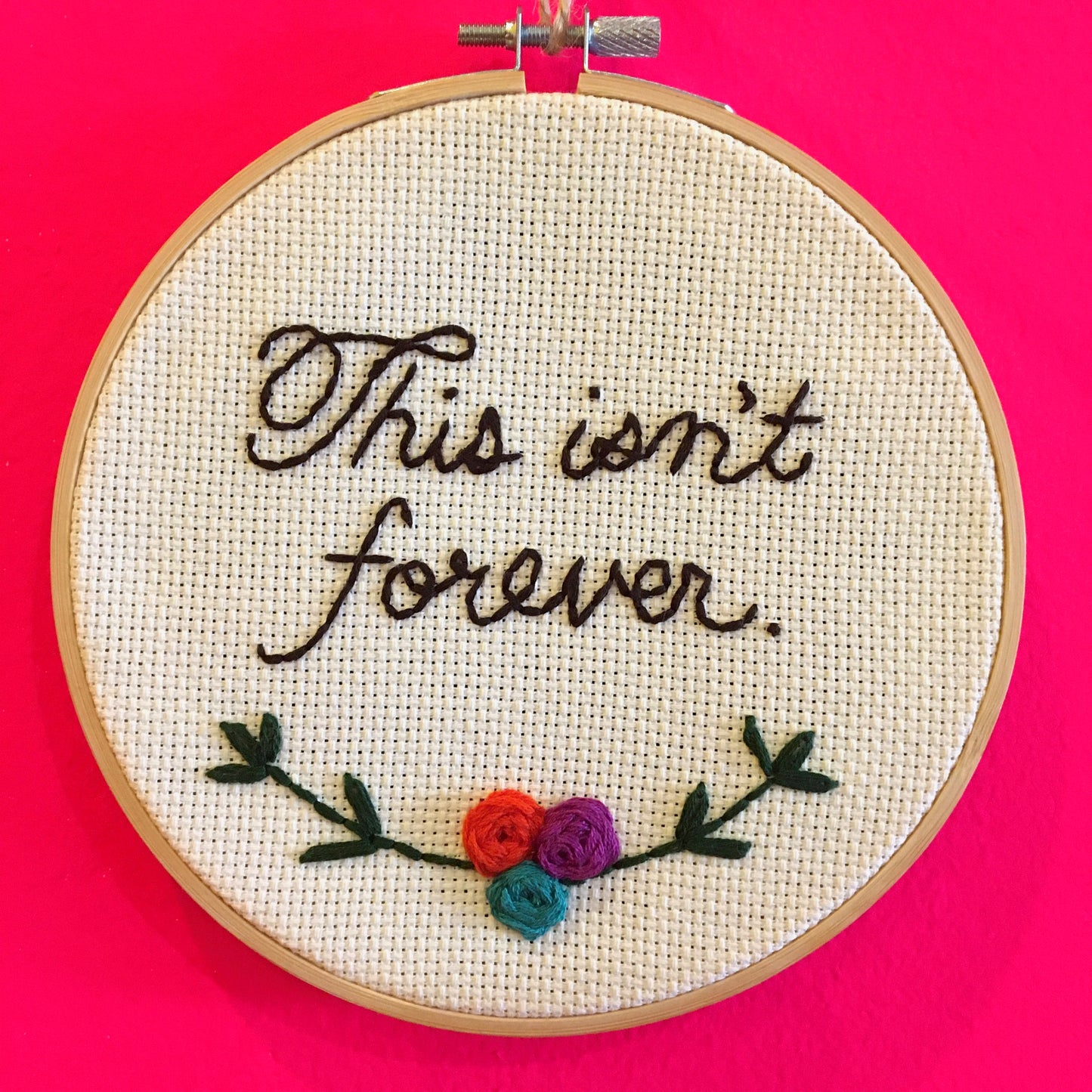 This Isn't Forever Needlepoint