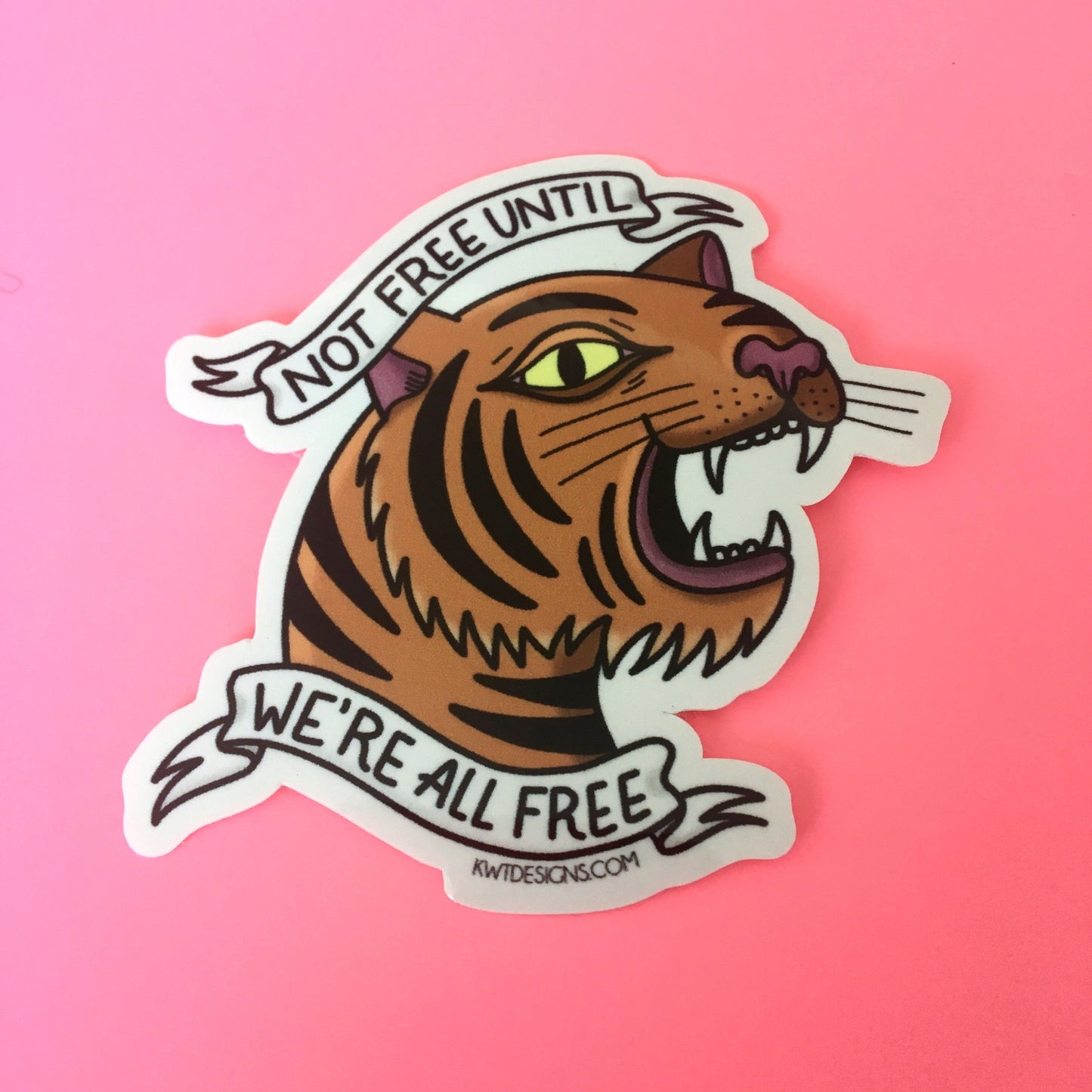 Not Free Until We're All Free Sticker