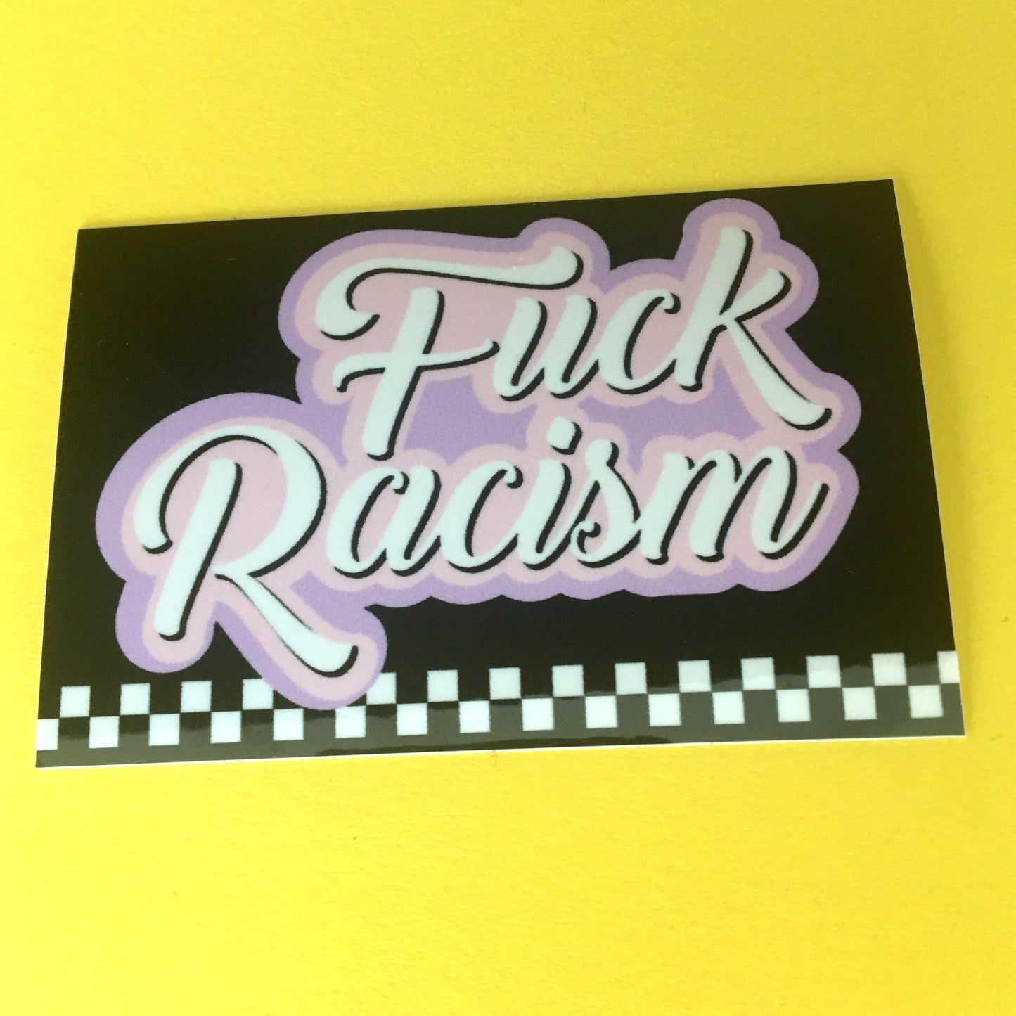 Fuck Racism Rectangle Sticker