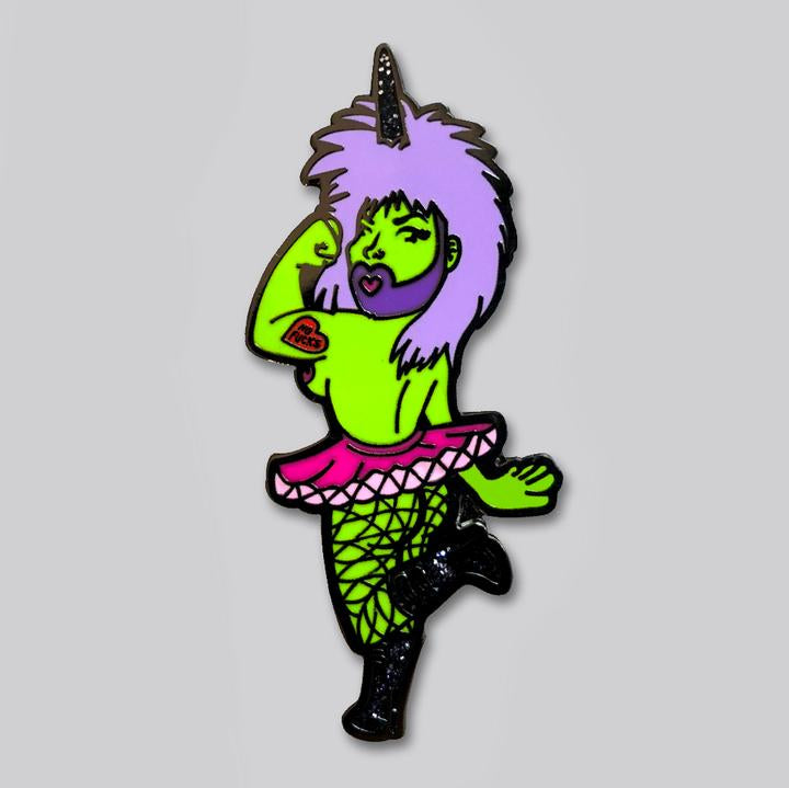Punk Rock Unicorn Princess Pin
