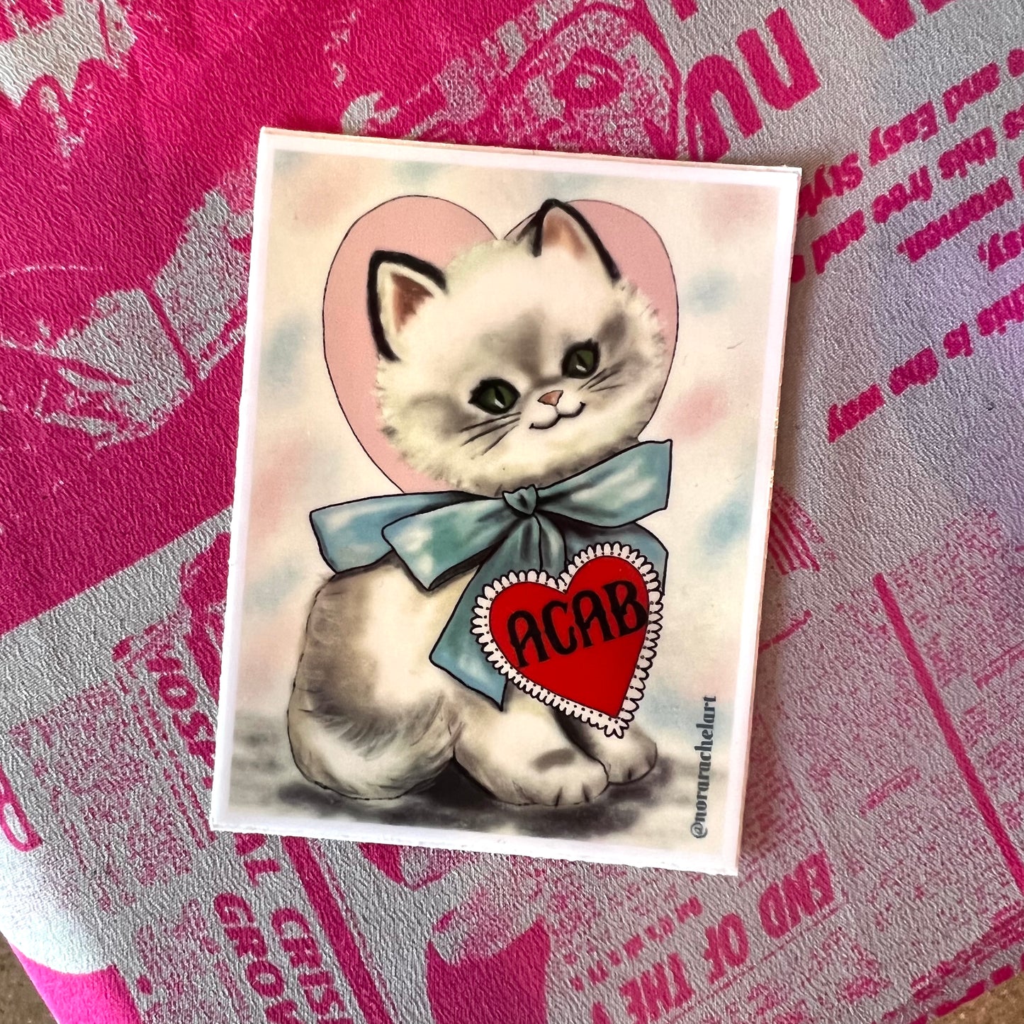 Kitty ACAB Sticker